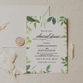 Groen Zomer Bestemming Repetitie Diner Kaart