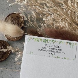 Groen Zomer Bestemming Retouradres Label