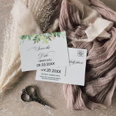 Groen Zomerbestemming Save the Date Kaart