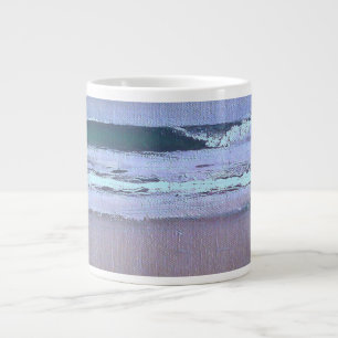 Groen Zonlicht Oceaan Surf Golf Californië Grote Koffiekop
