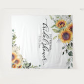 Groen Zonnebloemen Herfst Bruidsfeest Achtergrond Wandkleed (Voorkant (horizontaal))