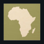 Groen zuidelijk Afrika Hout Afdruk<br><div class="desc">De Afrikaanse kaart met contrasterende kleuren in het Safari-palet van Emporio Moffa,  geïnspireerd door de gewaagde avontuurlijkheid en wildernis van het continent.</div>