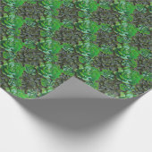 Groen, zuinig, omslagpapier voor het nieuwste patr cadeaupapier (Hoek)