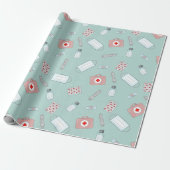 Groen zure symbolen Gift Wrapping Paper Cadeaupapier (Uitgerold)