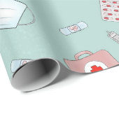 Groen zure symbolen Gift Wrapping Paper Cadeaupapier (Rol Hoek)