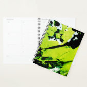 Groen & Zwart Abstract Grote Maandelijkse Planner (Display)