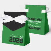 Groen & Zwart Afstuderen Favor Boxes Bedankdoosjes