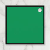 Groen Zwart Afstuderen Gepersonaliseerde Graduatio Bedankjes Labels (Achterkant)