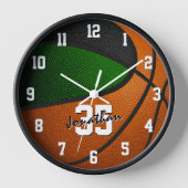 Groen Zwart Basketbal Jongens Sportkamer Decor (Voorkant)