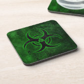 Groen & Zwart Biohazard Bier Onderzetter (Linkerzijde)