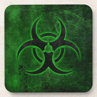 Groen & Zwart Biohazard Bier Onderzetter