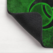 Groen & Zwart Biohazard Muismat (Hoek)