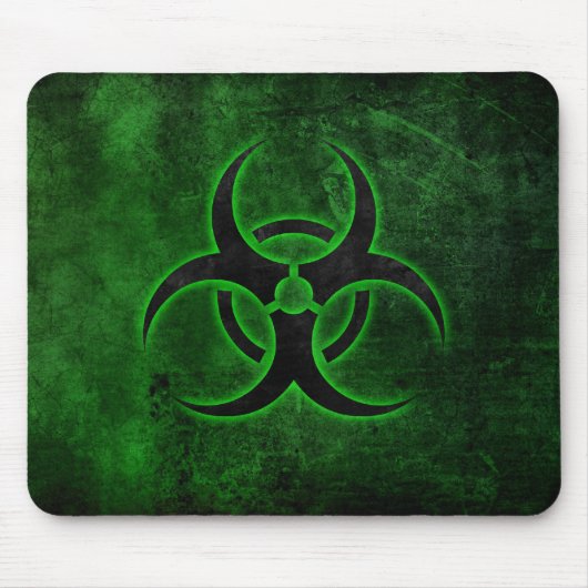 Groen & Zwart Biohazard Muismat (Voorkant)