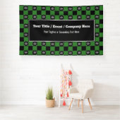Groen & Zwart Cheque - Bedrijfsevenement / Tradesh Spandoek (Insitu)