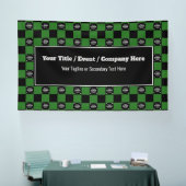 Groen & Zwart Cheque - Bedrijfsevenement / Tradesh Spandoek (Beurs)
