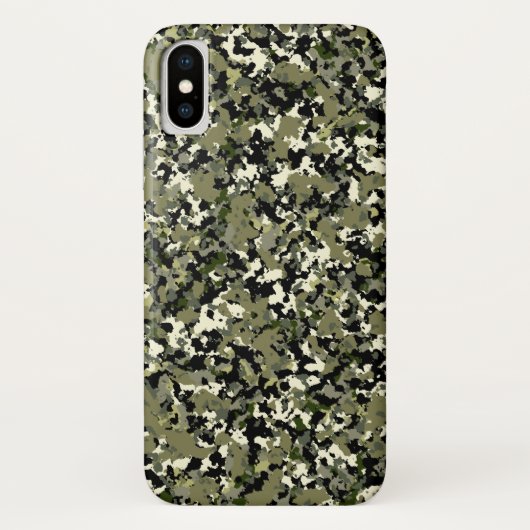 Groen zwart Cream Camouflage Patroon afdrukken Case-Mate iPhone Case (Achterkant)
