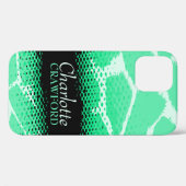 Groen zwart, dierlijk afdrukapparaat 5 hoesje (Achterkant (horizontaal))