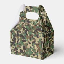 Groen, zwart en bruin camouflagepatroon