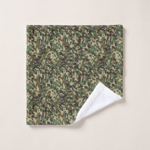 Groen, zwart en bruin camouflagepatroon