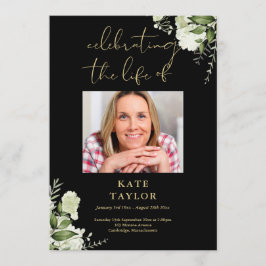 Groen Zwart En Goud Uitvaartorde Van Dienst  Programmakaart