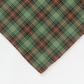  groen, zwart en rood geruite fleece deken (Hoek)