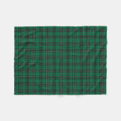 Groen, Zwart en Wit Clan MacLean Hunting Tartan Fleece Deken (Voorkant (Horizontaal))