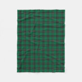 Groen, Zwart en Wit Clan MacLean Hunting Tartan Fleece Deken (Voorkant)