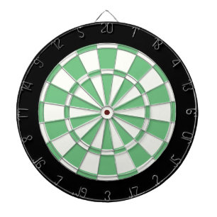 Groen zwart en wit dartbord