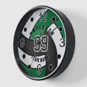 Groen, zwart en wit volleybal (Hoek)