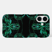 Groen & Zwart Fractal telefoonhoesje Case-Mate iPhone Case (Achterkant (horizontaal))