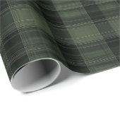 Groen & zwart geplakt inpakpapier (Rol Hoek)