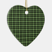 Groen zwart geruit patroon keramisch ornament (Rechts)