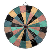Groen Zwart Goud en Roos Spellenkamer Dartboard Dartbord (Voorkant)