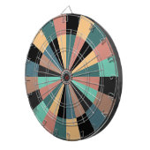 Groen Zwart Goud en Roos Spellenkamer Dartboard Dartbord (Voorkant Rechts)