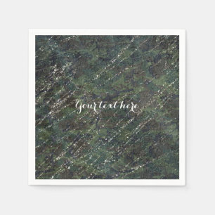 Groen Zwart Grijs Moderne Marmeren Designer Chic F Servet