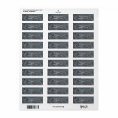 Groen Zwart Grijs Moderne Marmeren Ontwerper Chic Etiket (Full Sheet)