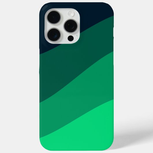 Groen Zwart Ombre Wave patroon Case-Mate iPhone Case (Achterkant)