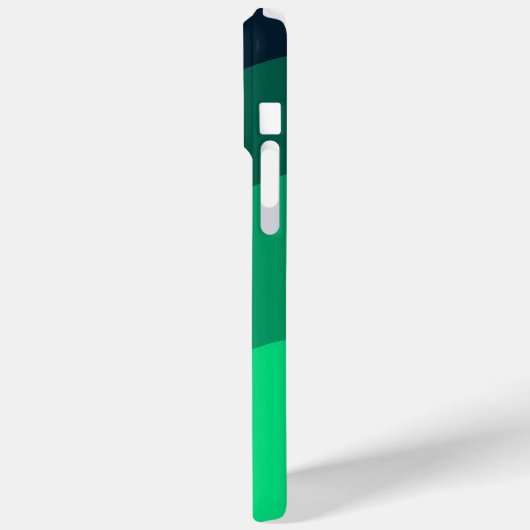 Groen Zwart Ombre Wave patroon Case-Mate iPhone Case (Achterkant / Links)