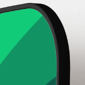 Groen Zwart Ombre Wave patroon Pickleball Paddle (Links Detail)
