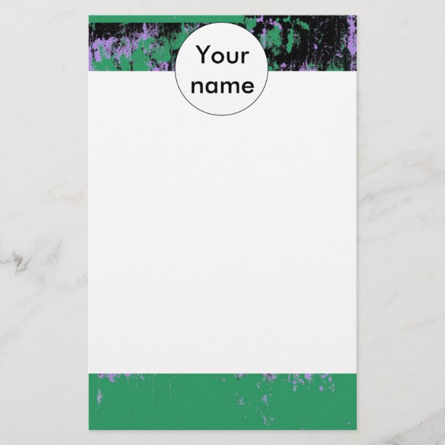 Groen zwart paarse textuur (Voorkant)