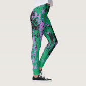 Groen zwart paarse textuur leggings (Rechts)