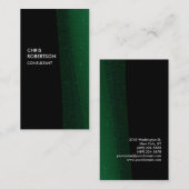 Groen Zwart Patroon Uniek Visitekaartje (Voorkant / Achterkant)