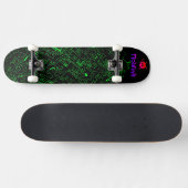 Groen zwart persoonlijk skateboard (Horizontaal)