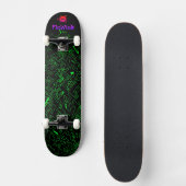 Groen zwart persoonlijk skateboard (Voorkant)