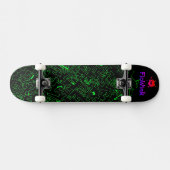 Groen zwart persoonlijk skateboard (Horizontaal)