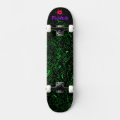 Groen zwart persoonlijk skateboard (Voorkant)