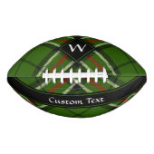 Groen, zwart, rood en wit american football (Voorkant)