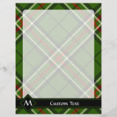 Groen, zwart, rood en wit Tartan (Voorkant)