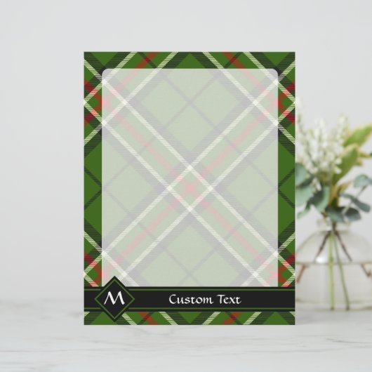 Groen, zwart, rood en wit Tartan (Staand voorkant)