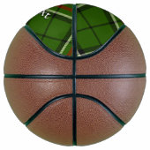 Groen, zwart, rood en wit Tartan Basketbal (Rechts)